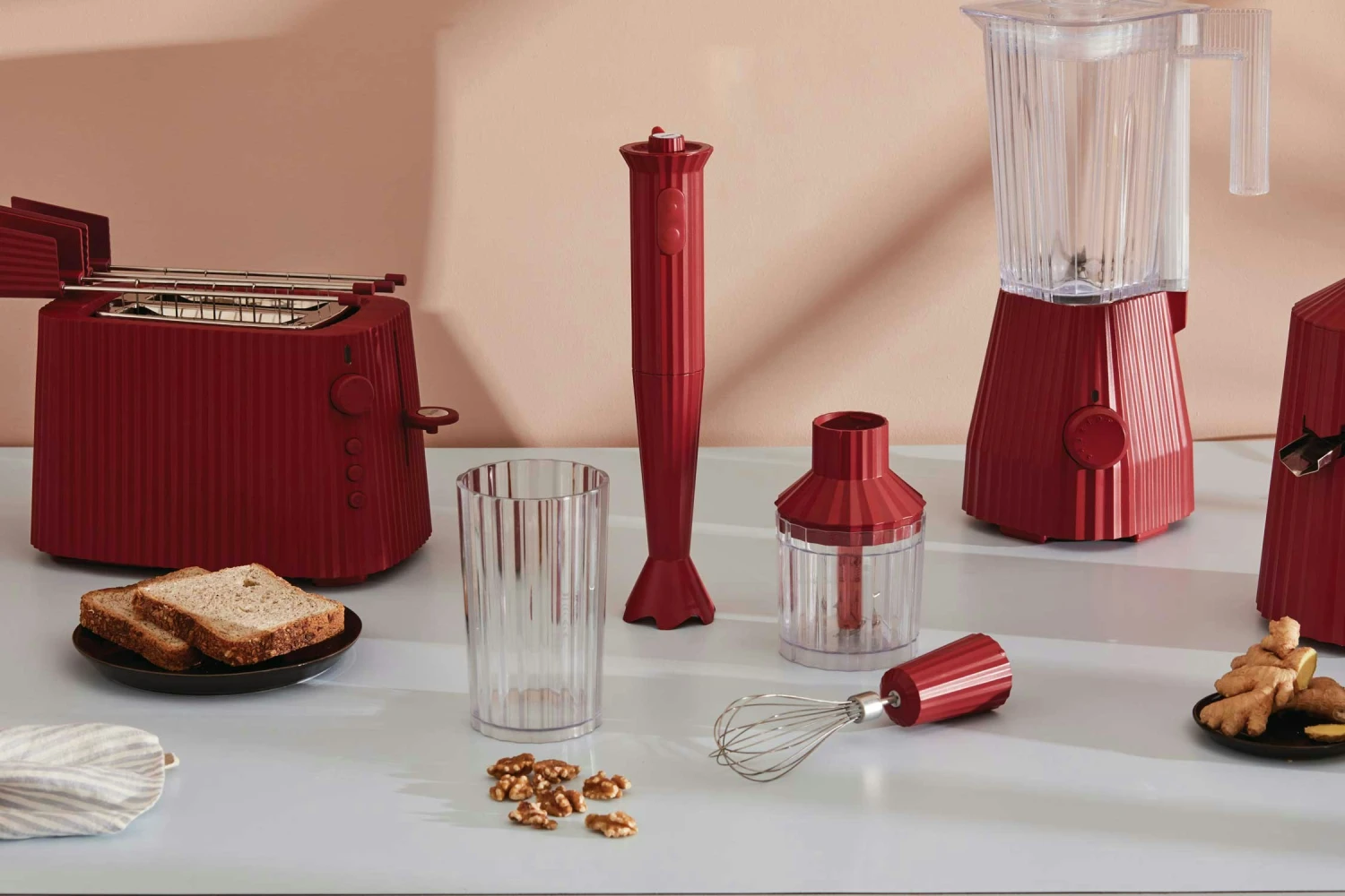 Alessi Plissé Blender, Rood 4 Alessi Plissé Blender, Rood - Afbeelding 4