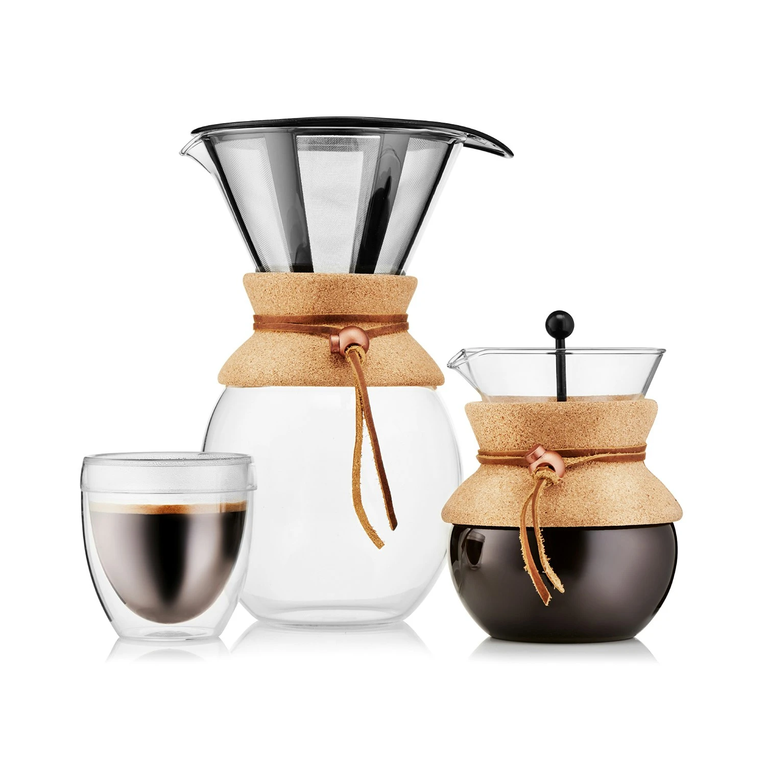 Bodum POUR OVER Koffiemaker 1 L, Kurk 2 Bodum POUR OVER Koffiemaker 1 L, Kurk - Afbeelding 2