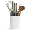 Angle Utensil Holder, White/Grey