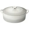 Denby Natural Canvas Gietijzeren Pot Ovaal Ø28 Cm, Wit