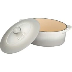 Denby Natural Canvas Gietijzeren Pot Ovaal Ø28 Cm, Wit 5 Denby Natural Canvas Gietijzeren Pot Ovaal Ø28 Cm, Wit -Default Template 4 denby gietijzeren pot ovaal 28 cm 1