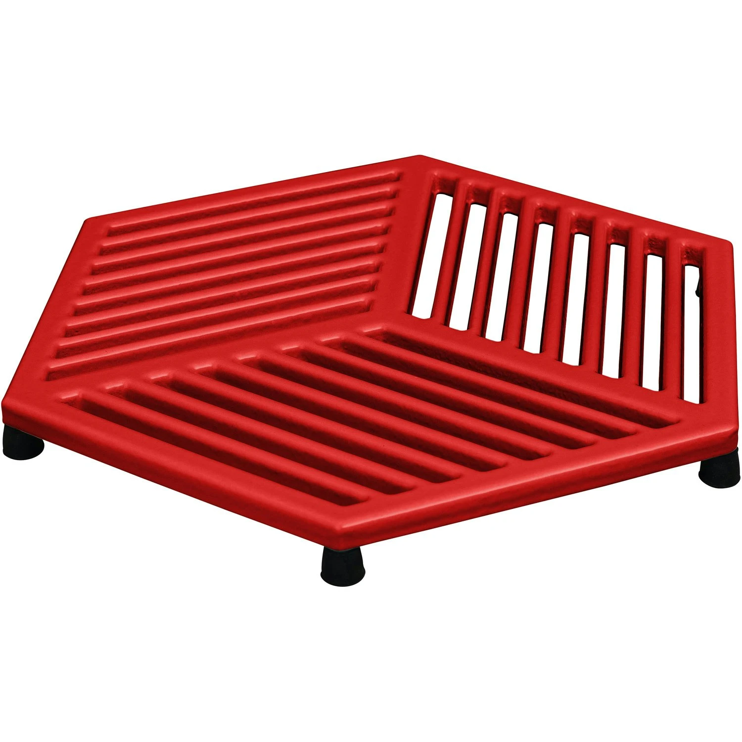 Denby Pomegranate Pannenonderzetter Gietijzer 21,5x24,5 Cm, Rood 2 Denby Pomegranate Pannenonderzetter Gietijzer 21,5x24,5 Cm, Rood - Afbeelding 2