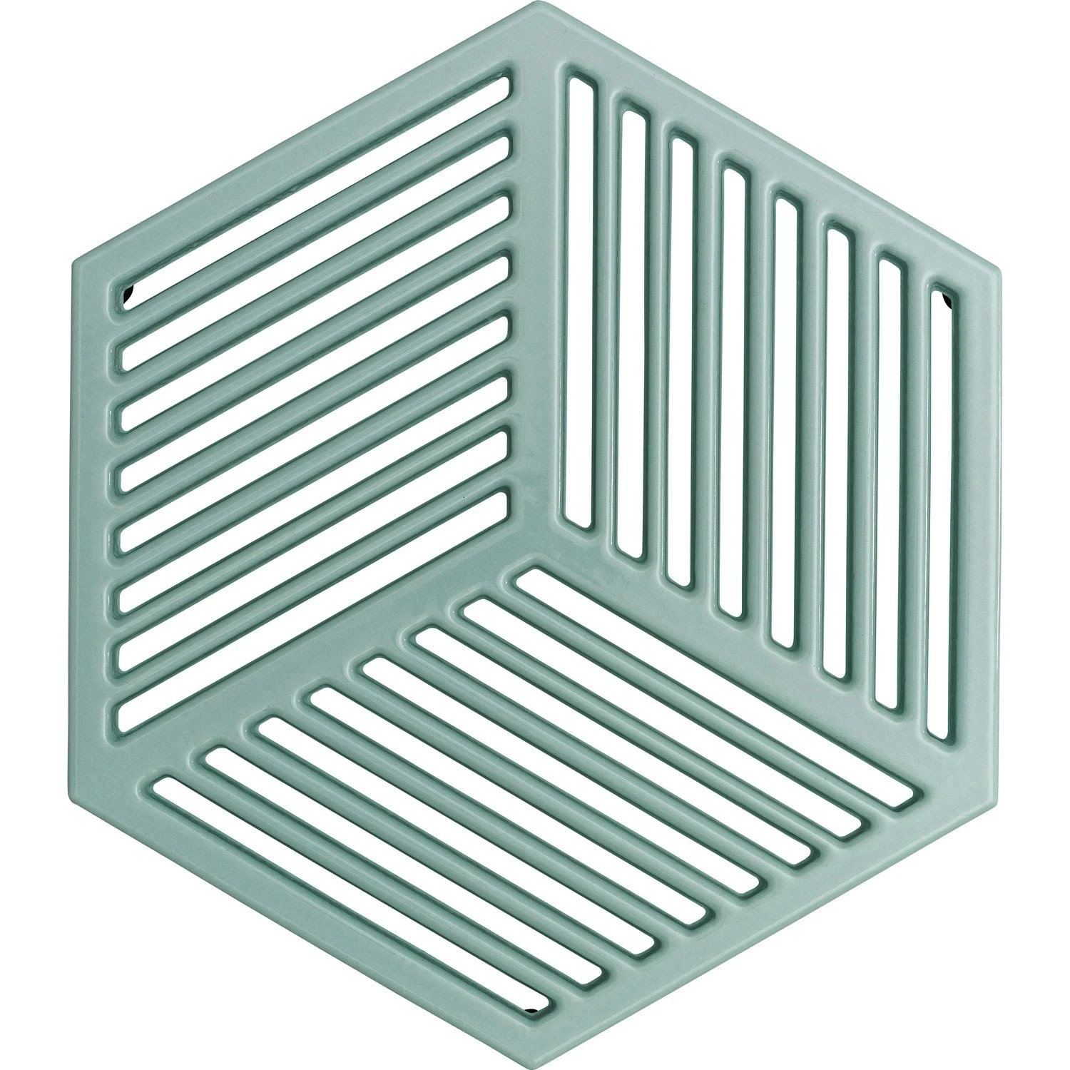 Denby Pavilion Pannenonderzetter Gietijzer 21,5x24,5 Cm, Lichtblauw 1 Denby Pavilion Pannenonderzetter Gietijzer 21,5x24,5 Cm, Lichtblauw