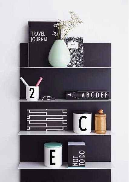 Design Letters Lid For Cup, Black 4 Design Letters Lid For Cup, Black - Afbeelding 4