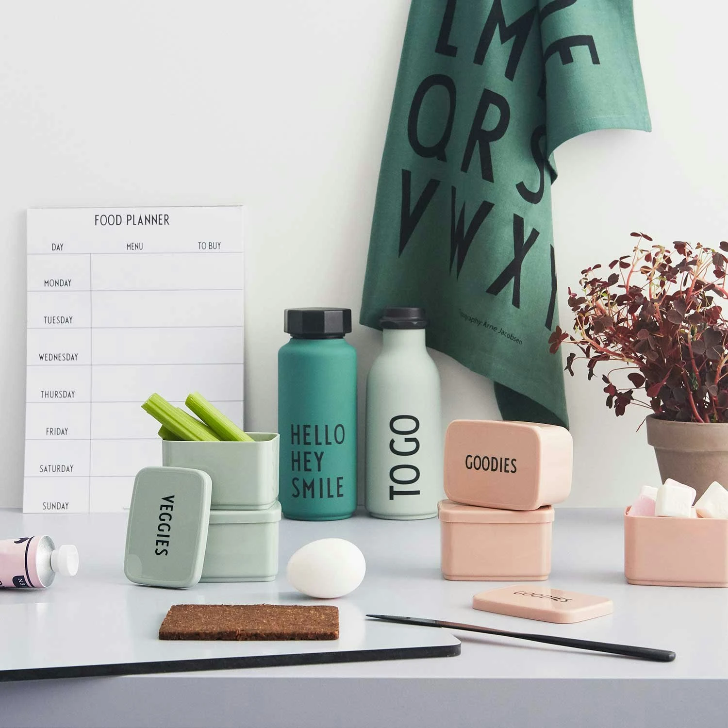 Design Letters Snack Box, Lavender 4 Design Letters Snack Box, Lavender - Afbeelding 4