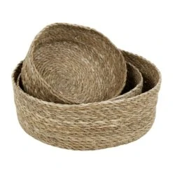 Dixie Seagrass Emil Bread Basket 3 Pack