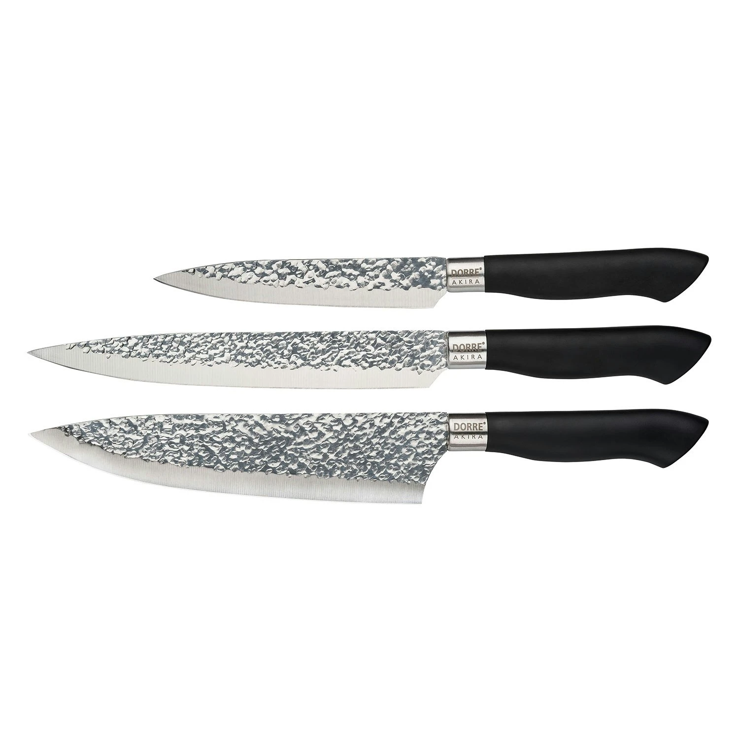 Dorre Akira Set Of 3 Knives, Black 1 Dorre Akira Set Of 3 Knives, Black