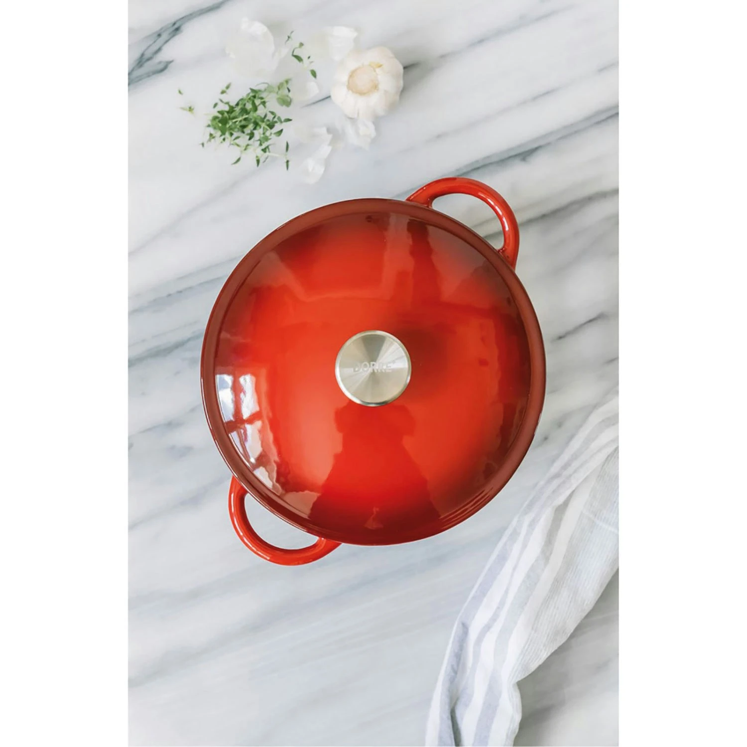 Dorre Gretl Cast Iron Pot 4 L, Red 2 Dorre Gretl Cast Iron Pot 4 L, Red - Afbeelding 2