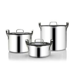 EGO Stackable Pot Set, Stainless Steel 9 EGO Stackable Pot Set, Stainless Steel -Default Template 4 ego stackable pot set stainless steel 8