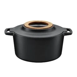 Fiskars Norden Casserole 4L, Black Cast Iron