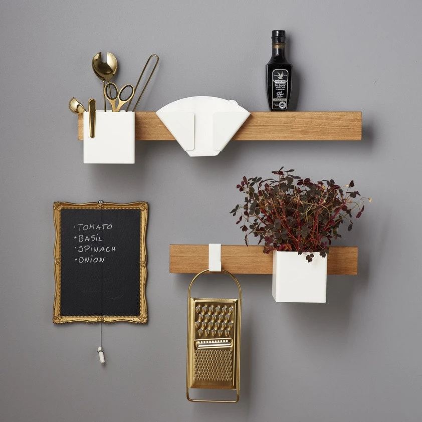 GEJST Flex Filterhouder Voor Een Magnetisch Schap, Wit 2 GEJST Flex Filterhouder Voor Een Magnetisch Schap, Wit - Afbeelding 2