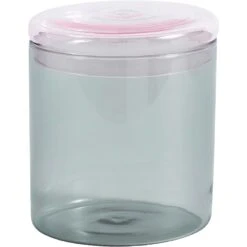 Hay Borosilicate Pot L Ø12x13,5 Cm, Grijs/Lichtroze