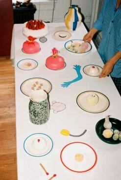 Hay Sobremesa Stripe Koekjestrommel Blauw/Geel -Default Template 4 hay sobremesa stripe koekjestrommel blauw geel 1