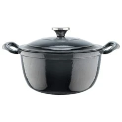 Heirol Big Ear Braadpan Met Deksel Gietijzer 24 Cm / 4 L