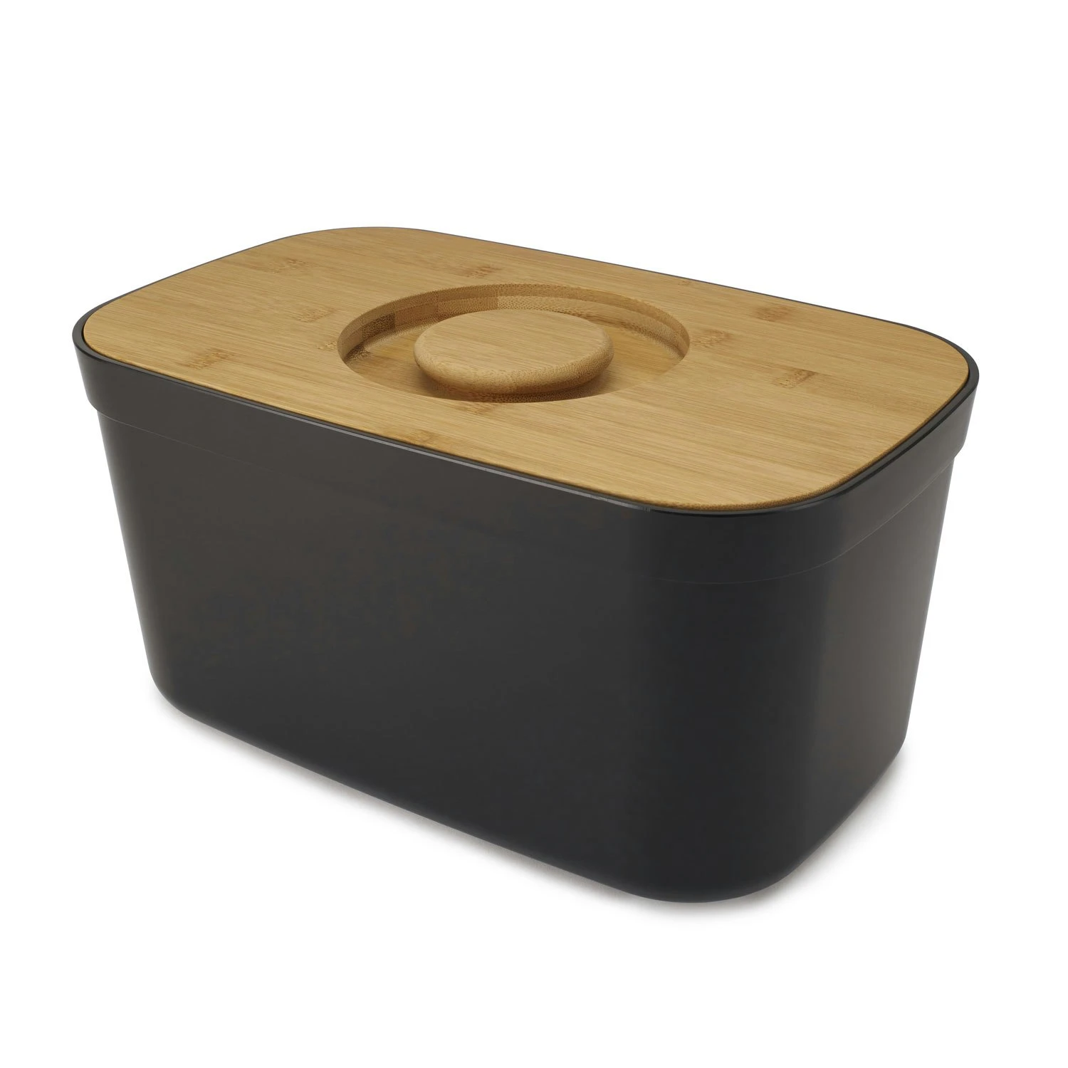 Joseph Joseph Bread Box With Cutting Board, Black 1 Joseph Joseph Bread Box With Cutting Board, Black