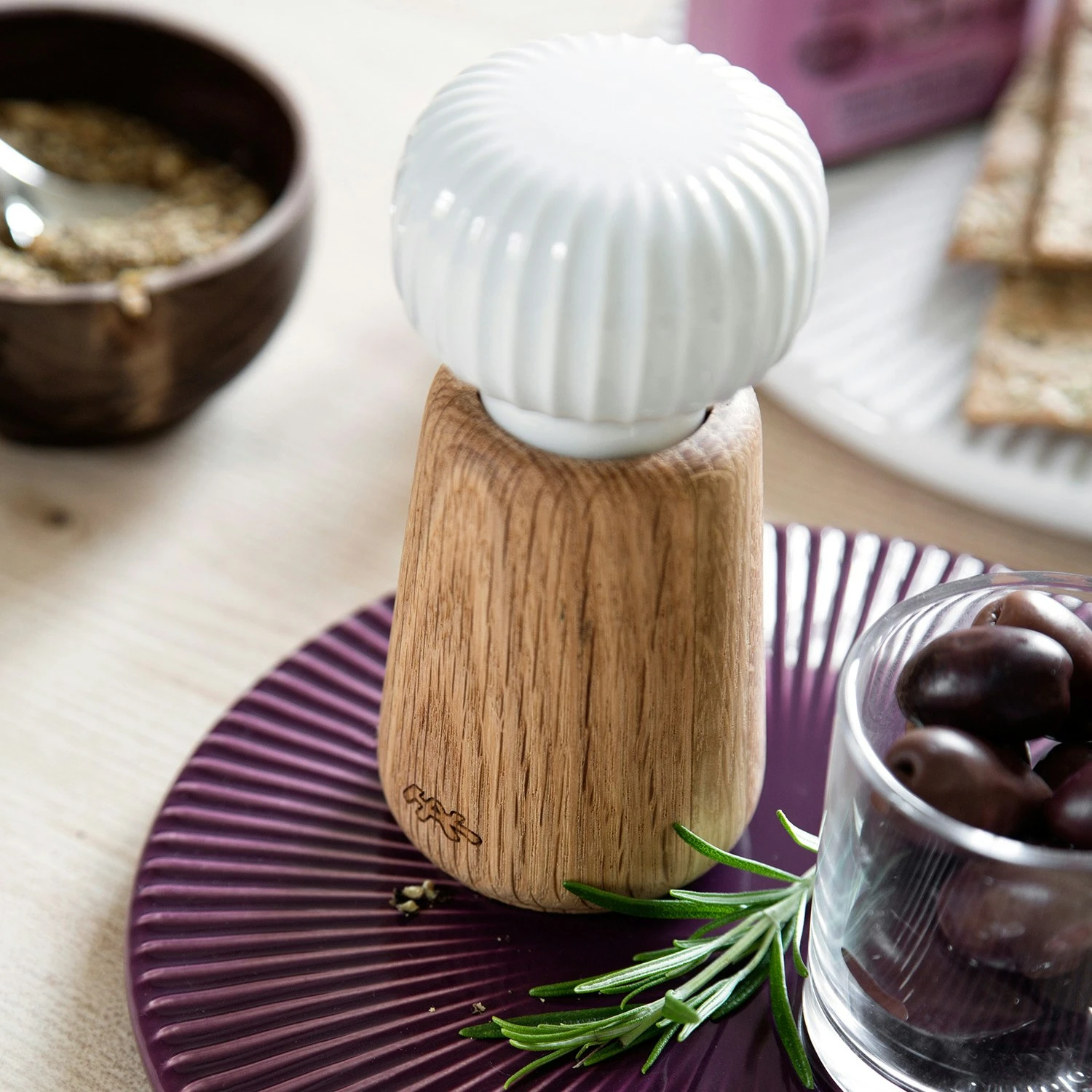 Kähler Hammershøi Spice Mill Small, Indigov 2 Kähler Hammershøi Spice Mill Small, Indigov - Afbeelding 2