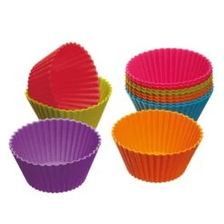 Kitchen Craft Colourworks Silicone Cupcake Cases, Set Of 12