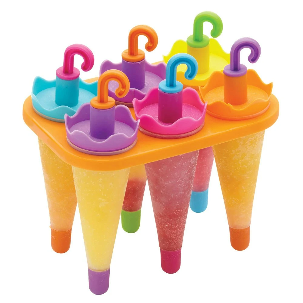Kitchen Craft Let's Make, Umbrella Ice Lolly Moulds, Set Of 6 1 Kitchen Craft Let's Make, Umbrella Ice Lolly Moulds, Set Of 6