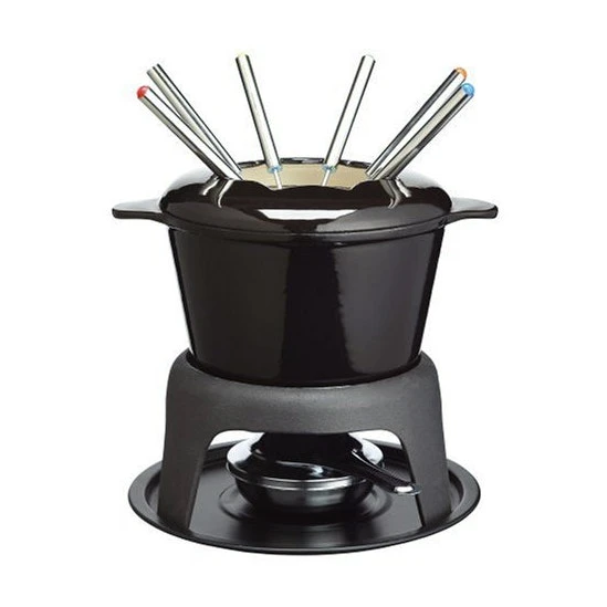 Kitchen Craft Master Class, Deluxe Fondue Set, Black 1 Kitchen Craft Master Class, Deluxe Fondue Set, Black