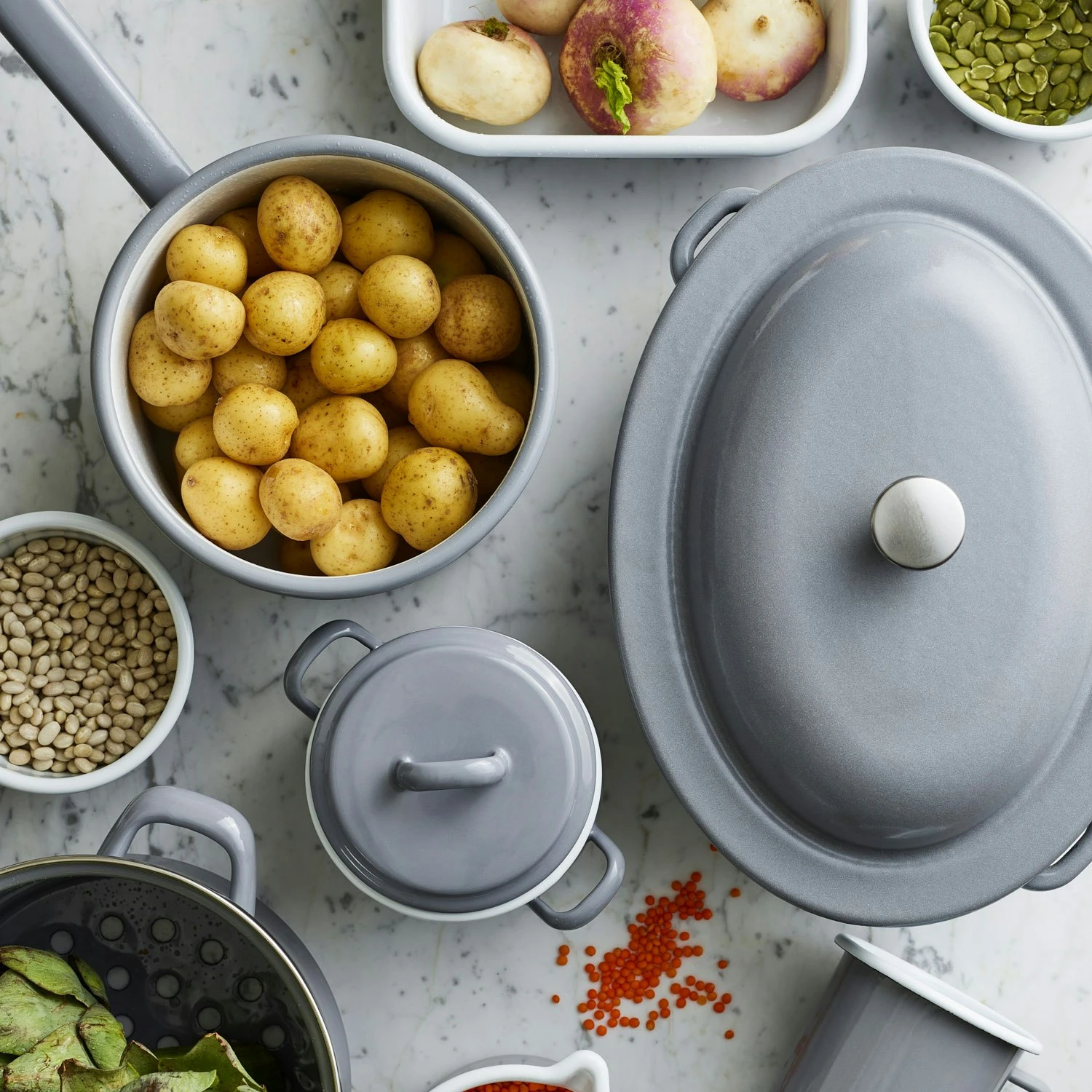 Kockums Jernverk Steelpan 2,3 L, Grijs 4 Kockums Jernverk Steelpan 2,3 L, Grijs - Afbeelding 4