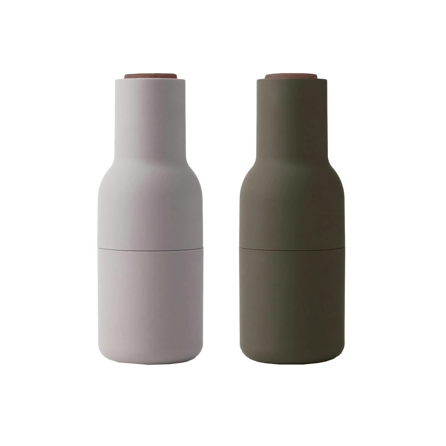 Menu Bottle Grinder Molen Pak Van 2, Hunting Green / Beige / Walnoot 1 Menu Bottle Grinder Molen Pak Van 2, Hunting Green / Beige / Walnoot