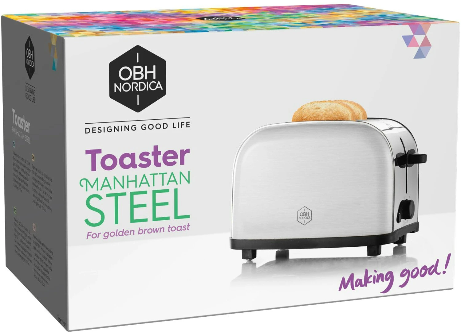 OBH Nordica Toaster Manhattan 2, 220-240V 4 OBH Nordica Toaster Manhattan 2, 220-240V - Afbeelding 4