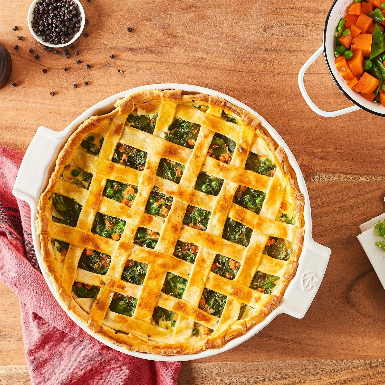 Peugeot Appolia Taartvorm 28 Cm, Ecru 2 Peugeot Appolia Taartvorm 28 Cm, Ecru - Afbeelding 2