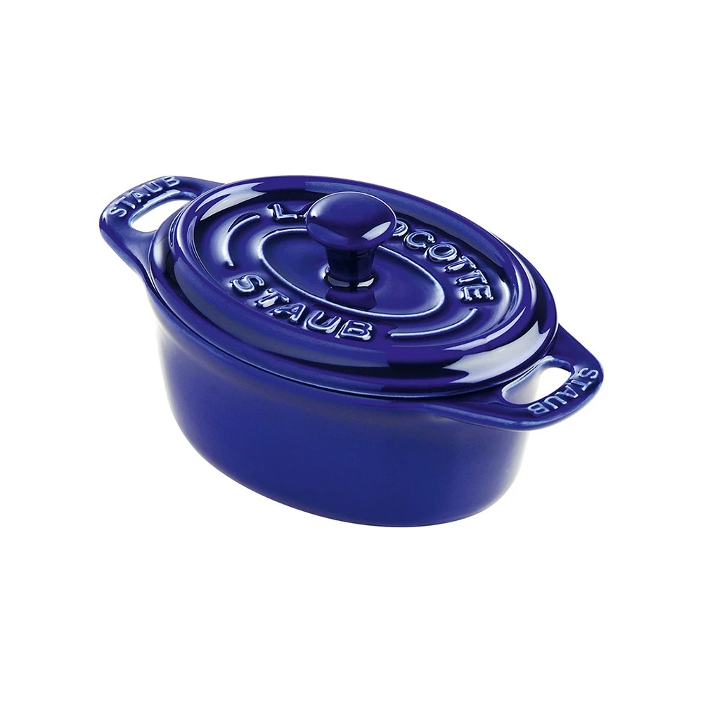 Staub Oval Ceramic Casserole 20 Cl, Dark Blue 1 Staub Oval Ceramic Casserole 20 Cl, Dark Blue