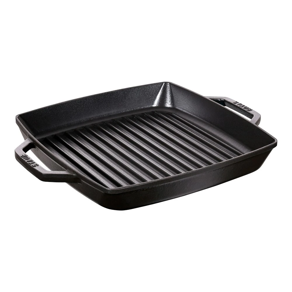 Staub Griddle Pan 28x28 Cm, Black 1 Staub Griddle Pan 28x28 Cm, Black