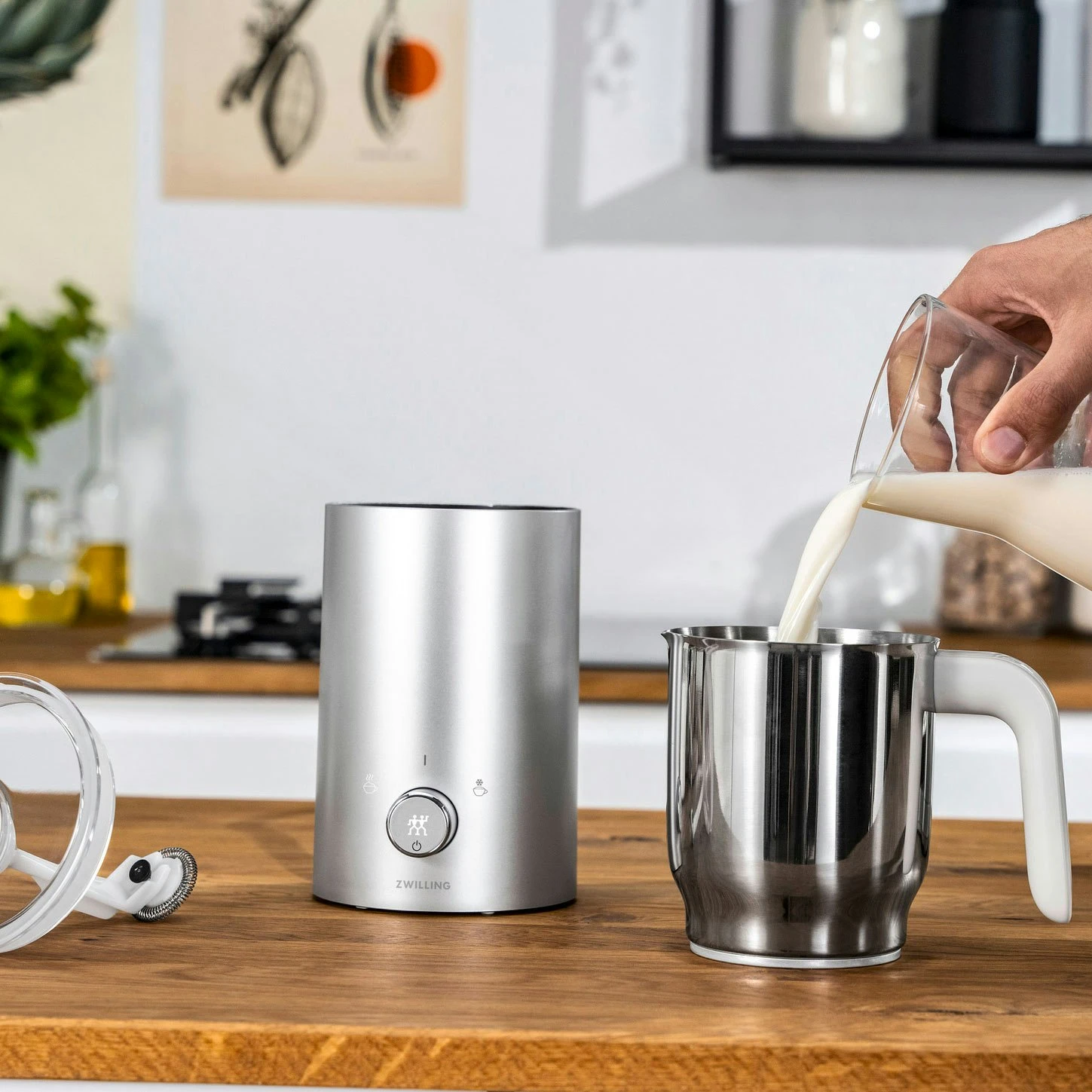 Zwilling Enfinigy Melkopschuimer, Zilver 4 Zwilling Enfinigy Melkopschuimer, Zilver - Afbeelding 4